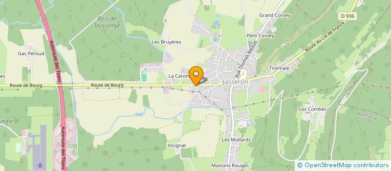 localisation de l'entreprise LASER CONVERT  JASSERON