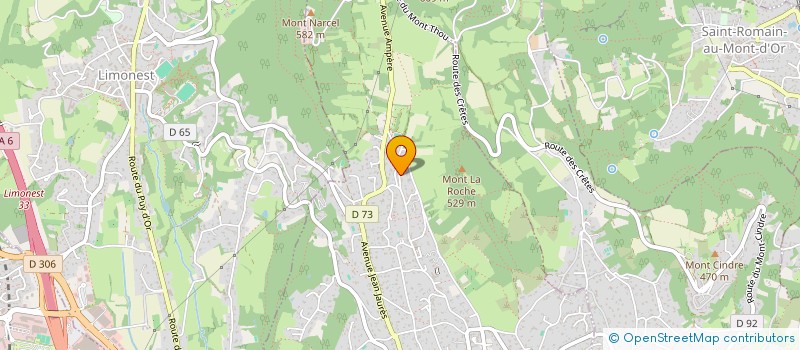 localisation de l'entreprise LASER CROISSANCE PLUS  SAINT-CYR-AU-MONT-D'OR