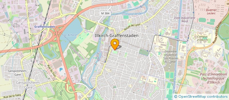 localisation de l'entreprise LASER DERMATOLOGIQUE DE L'ILL  ILLKIRCH-GRAFFENSTADEN