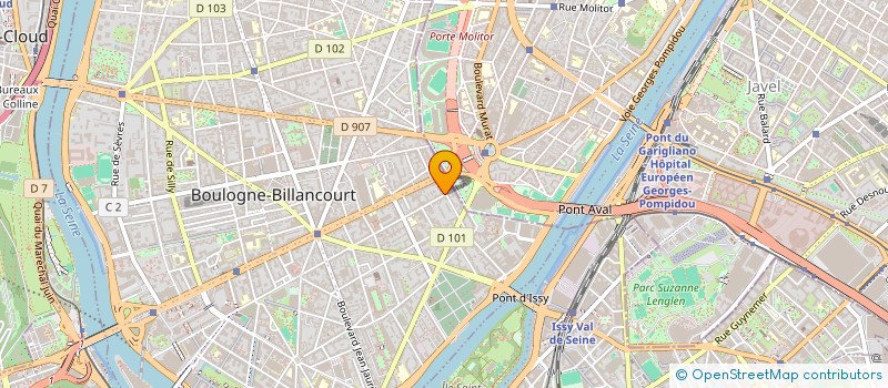 localisation de l'entreprise LASER DEVELOPPEMENTS INFORMATIQUE  BOULOGNE-BILLANCOURT
