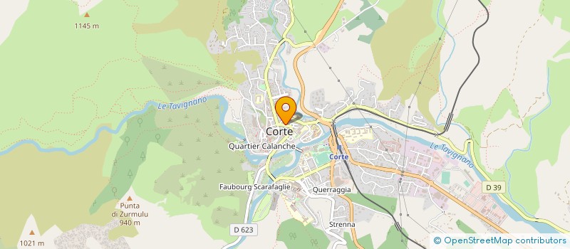 localisation de l'entreprise LASER DIFFUSION à CORTE