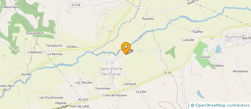 localisation de l'entreprise LASER ECLAIRAGE ET SON  SAINT-PIERRE-DE-CLAIRAC