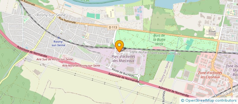 localisation de l'entreprise LASER EQUIPEMENT à ROSNY-SUR-SEINE