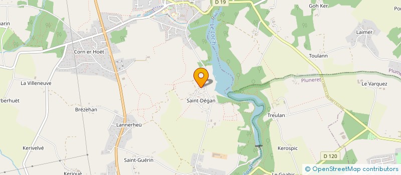 localisation de l'entreprise LASER ESTHETIQUE SUD BRETAGNE à BRECH