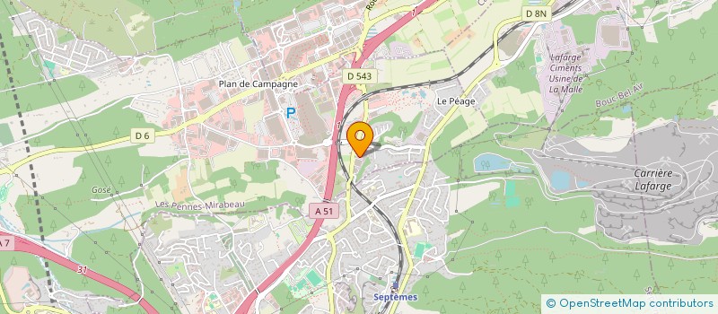 localisation de l'entreprise LASER GAME WARZONE à LES PENNES-MIRABEAU