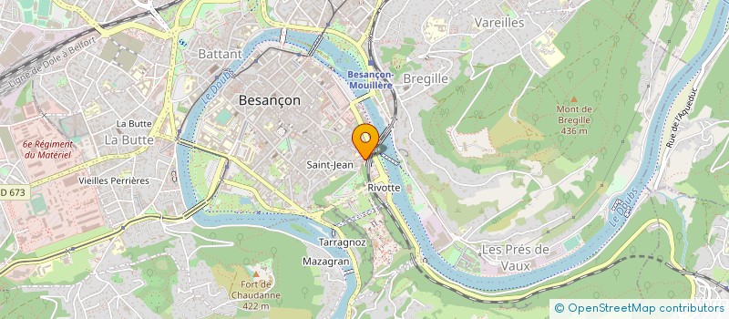 localisation de l'entreprise LASER HOME VIDEO à BESANCON