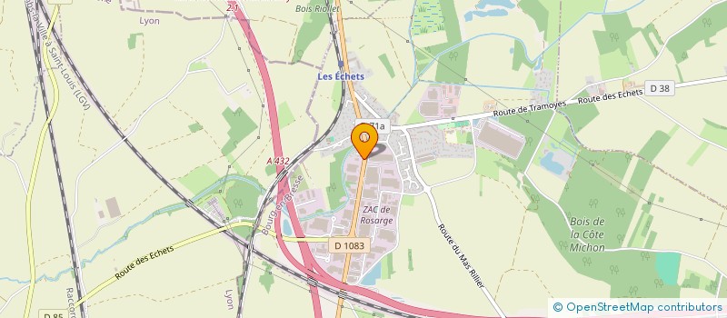 localisation de l'entreprise LASER IMAGE DEVELOPPEMENT à MIRIBEL