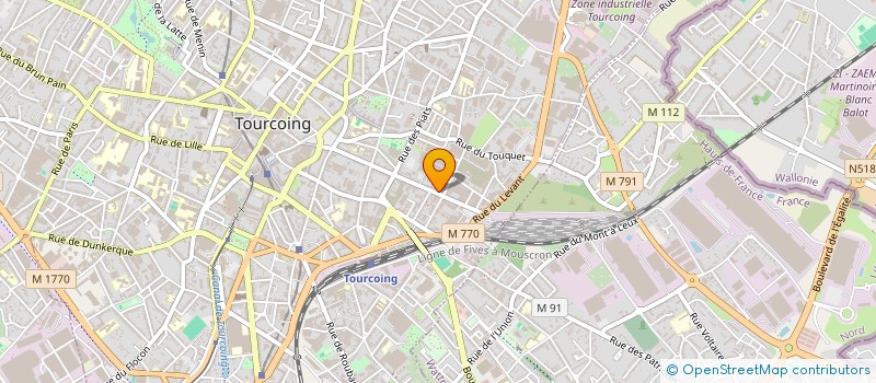 localisation de l'entreprise LASER IMPRESSION INFORMATIQUE à TOURCOING