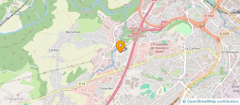 localisation de l'entreprise LASER METROLOGIE à ANNECY