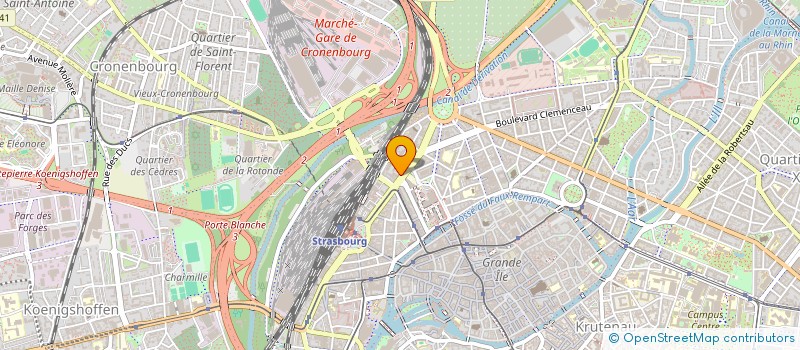 localisation de l'entreprise LASER ONE VIDEO à STRASBOURG