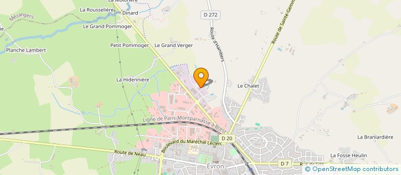 localisation de l'entreprise LASER PLASMA 2.0 à EVRON