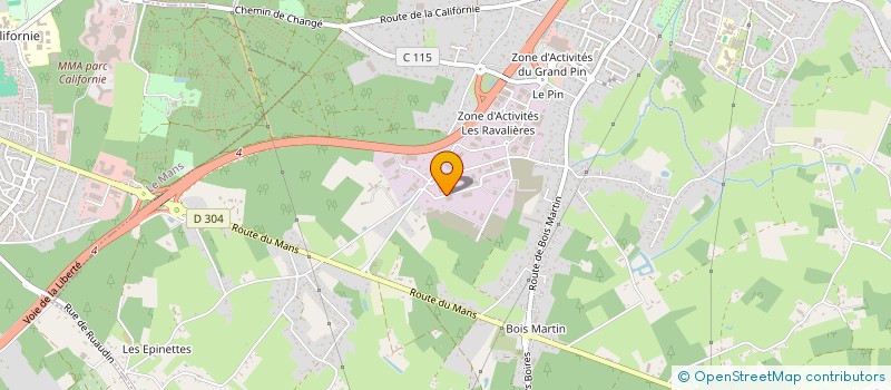 localisation de l'entreprise LASER PRO à CHANGE