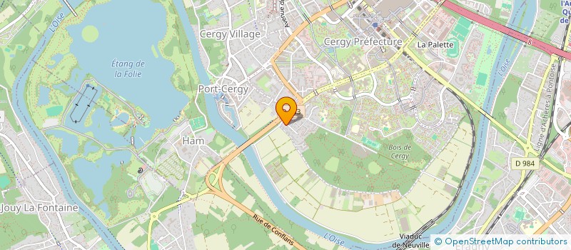 localisation de l'entreprise LASER RENOV à CERGY