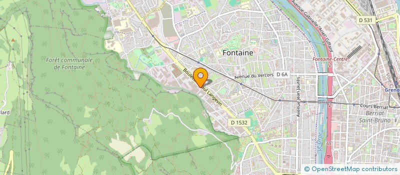 localisation de l'entreprise LASER RHONE-ALPES à FONTAINE
