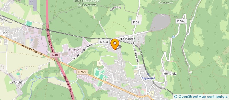 localisation de l'entreprise LASER SAUTIERE à CEYZERIAT