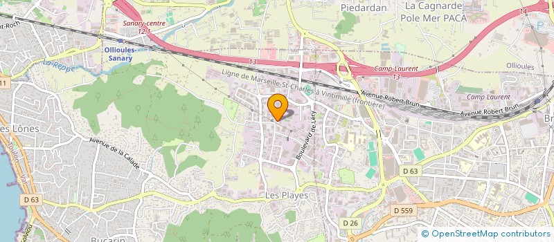 localisation de l'entreprise LASER SOCMEL à SIX-FOURS-LES-PLAGES