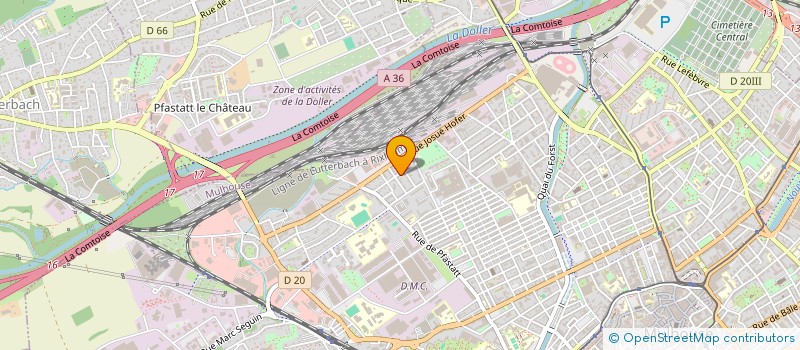 localisation de l'entreprise LASER SOLUTIONS  MULHOUSE