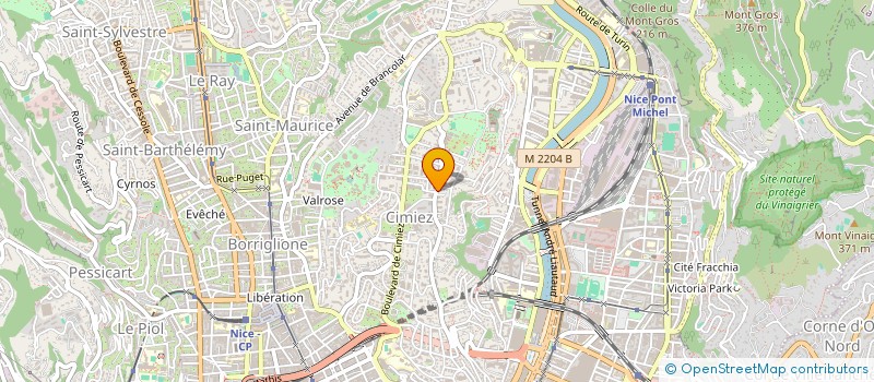 localisation de l'entreprise LASERAZUR à NICE
