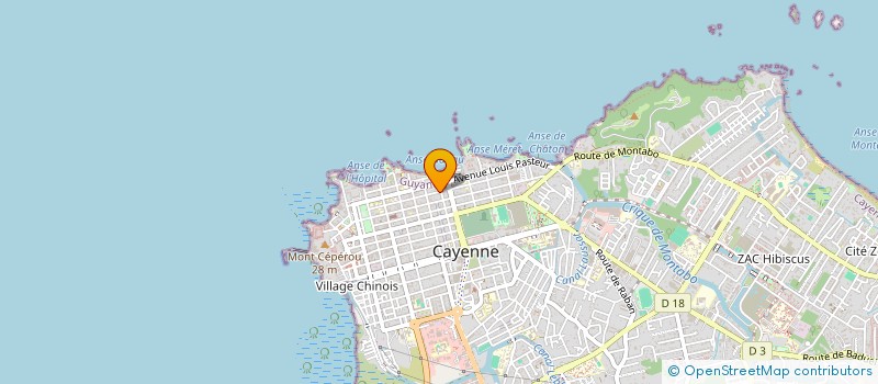 localisation de l'entreprise LASERDOM à CAYENNE