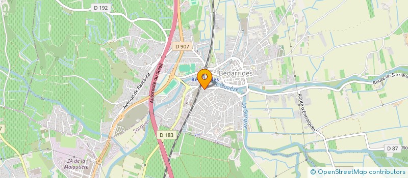 localisation de l'entreprise LASERFIT à BEDARRIDES
