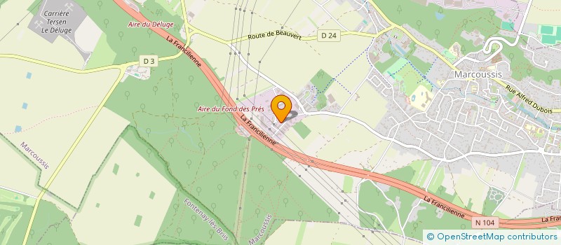 localisation de l'entreprise LASERFORM à MARCOUSSIS