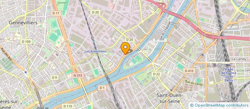 localisation de l'entreprise LASERFORMIX à GENNEVILLIERS