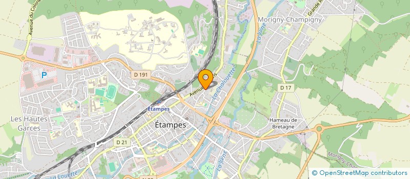 localisation de l'entreprise LASERLABS à ETAMPES