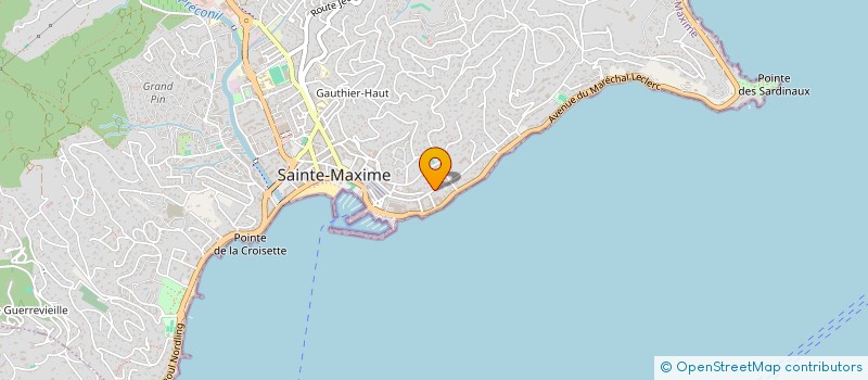 localisation de l'entreprise LASERLIGHT à SAINTE-MAXIME
