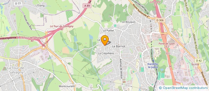 localisation de l'entreprise LASERLIPO à DARDILLY