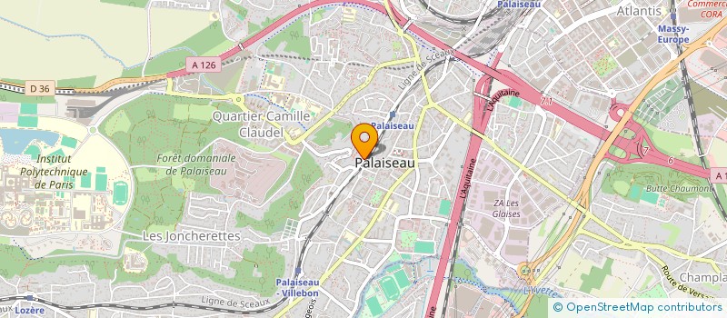 localisation de l'entreprise LASERMOV à PALAISEAU
