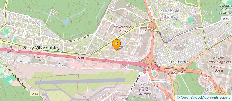 localisation de l'entreprise LASERNET à VELIZY-VILLACOUBLAY