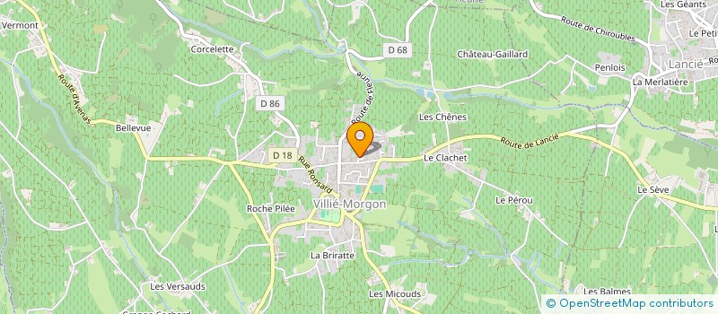 localisation de l'entreprise LASERTRANS à VILLIE-MORGON