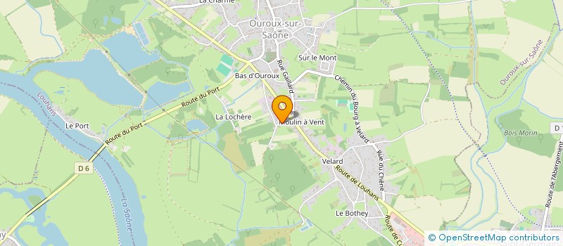 localisation de l'entreprise LASERWATT  OUROUX-SUR-SAONE