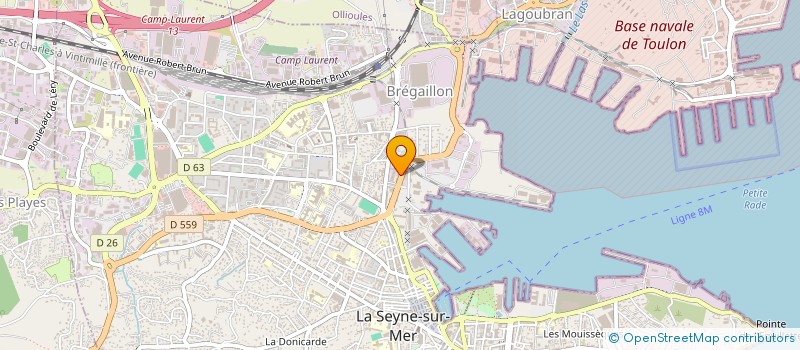 localisation de l'entreprise LASEYNE AUTOS CONTROLE à LA SEYNE-SUR-MER