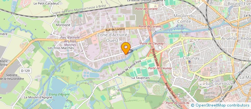 localisation de l'entreprise LASHERMINE à RENNES