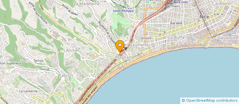 localisation de l'entreprise LASJAUNIAS ET CIE à NICE