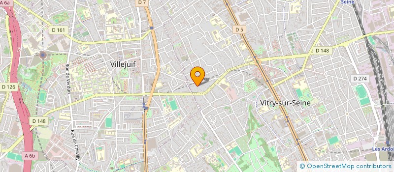 localisation de l'entreprise LASKA à VITRY-SUR-SEINE