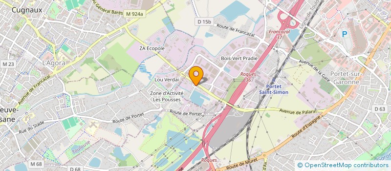 localisation de l'entreprise LASKEN INDUSTRIES à PORTET-SUR-GARONNE