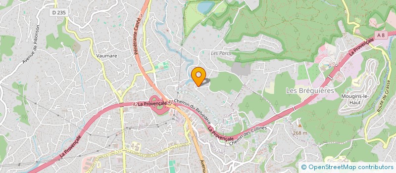 localisation de l'entreprise LASL  MOUGINS