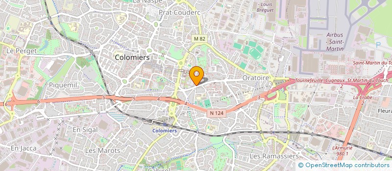 localisation de l'entreprise LASLA à COLOMIERS