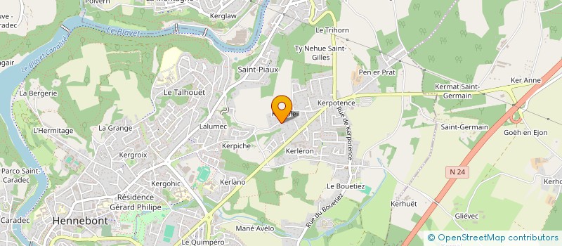 localisation de l'entreprise LASMIMMO  HENNEBONT