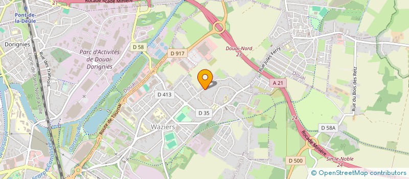 localisation de l'entreprise LASOMONE  WAZIERS