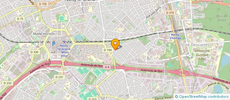 localisation de l'entreprise LASOON à NOISY-LE-GRAND