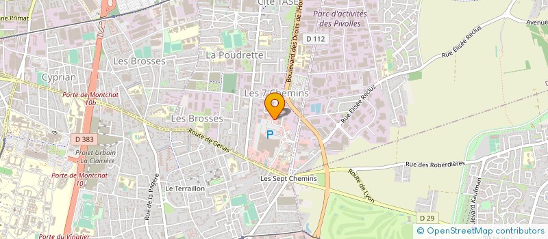 localisation de l'entreprise LASOTEL  VAULX-EN-VELIN