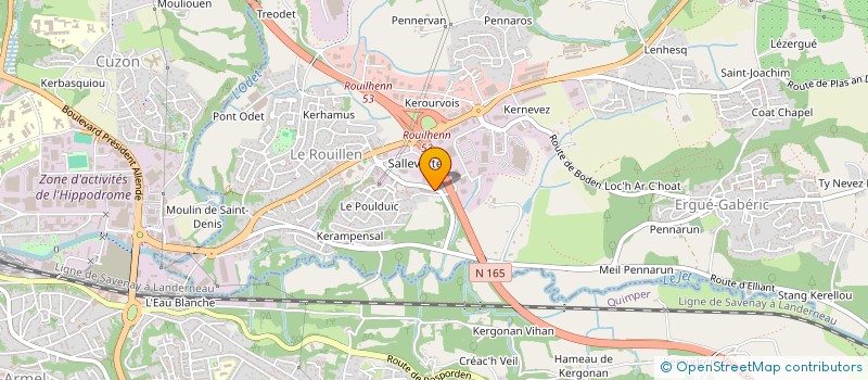 localisation de l'entreprise LASP  ERGUE-GABERIC