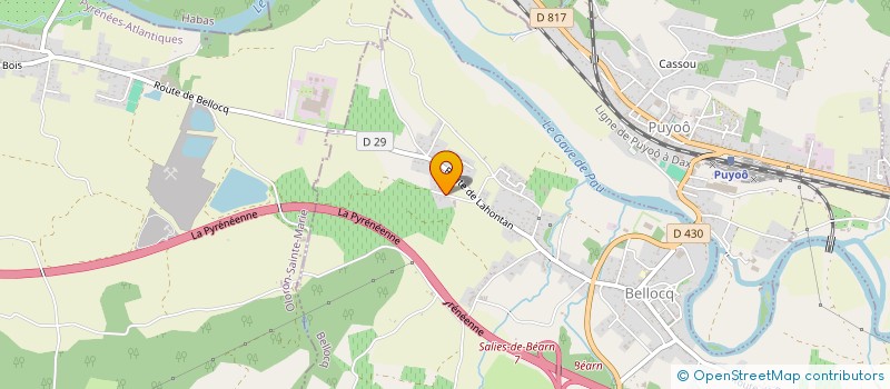 localisation de l'entreprise LASPEYRERES 2 G  BELLOCQ