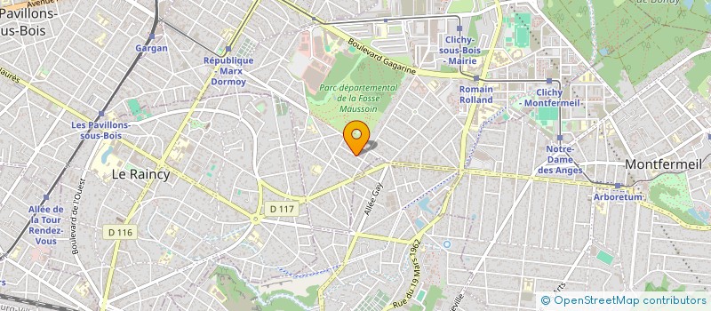 localisation de l'entreprise LASPIRULINE à CLICHY-SOUS-BOIS