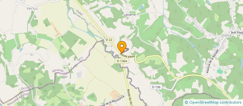 localisation de l'entreprise LASQUET ENERGIE  VIELLA