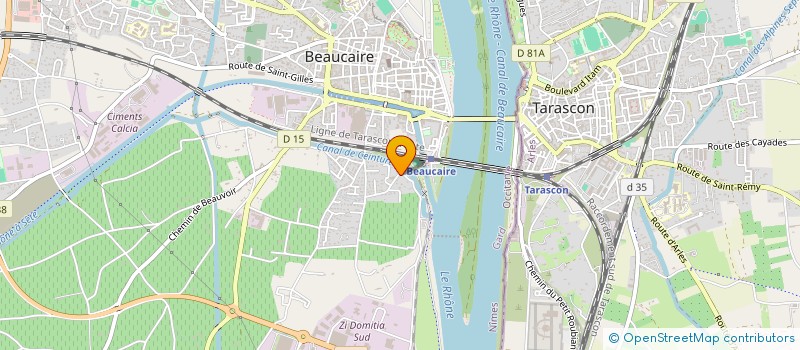 localisation de l'entreprise LASS CARRELAGE  BEAUCAIRE