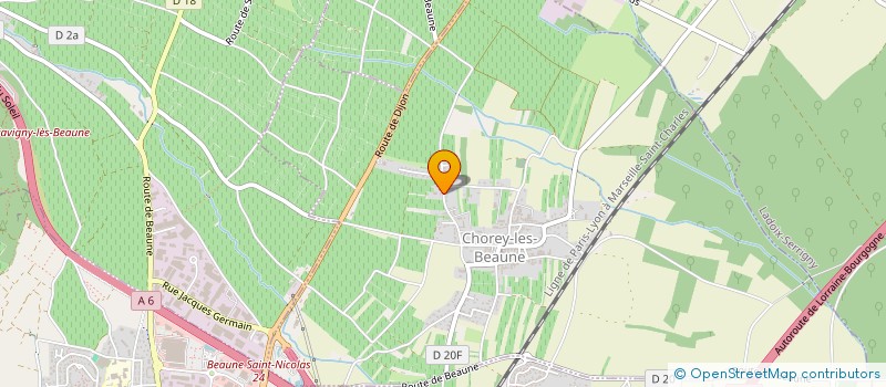 localisation de l'entreprise LASSABLIERE FRERES  CHOREY-LES-BEAUNE